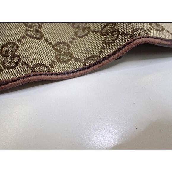 894. Gucci Brown GG Canvas Leather Key Case with Box - Picture 5 of 8